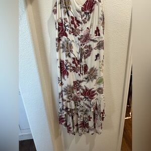 Sanctuary Floral Dress button up and tie waist